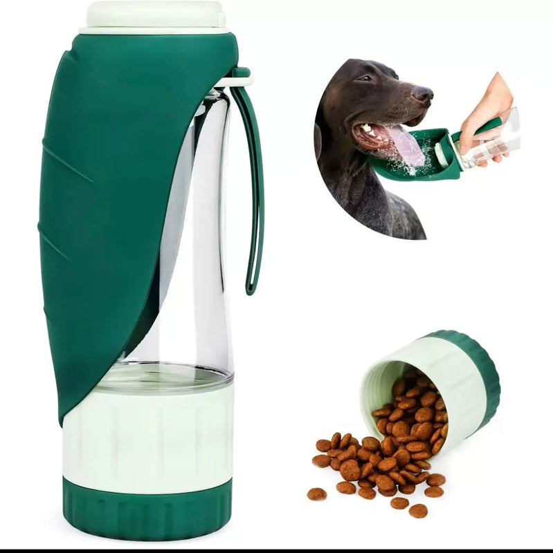 Pawrella Pet 330ml dog water and food dispenser with detachable food compartment