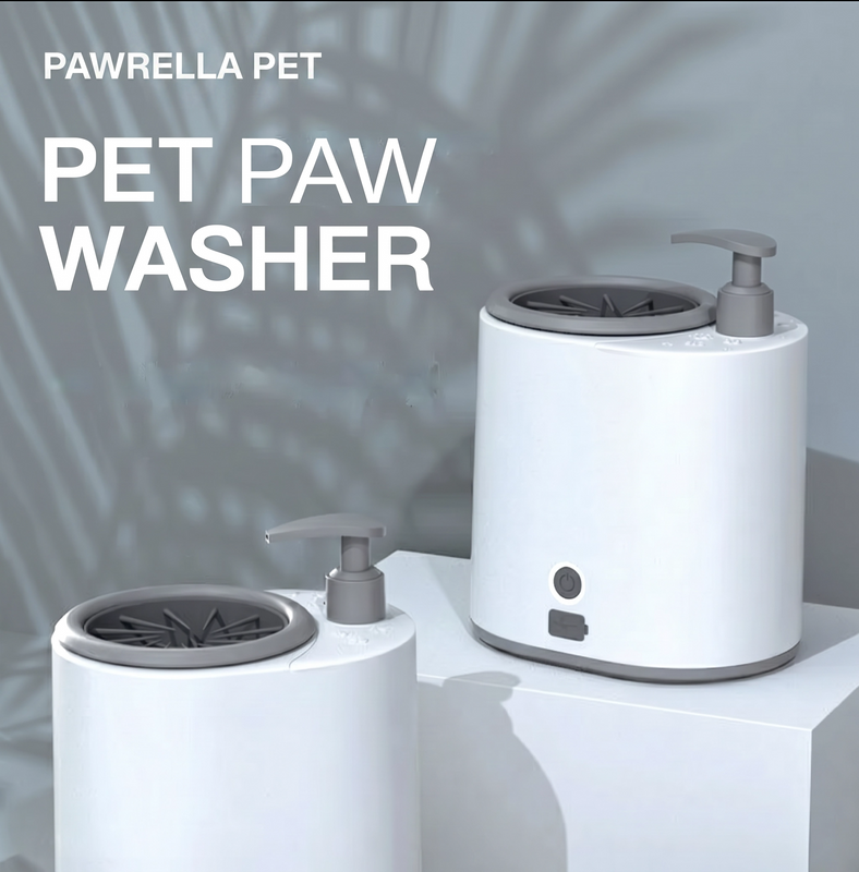 Pawrella Pet Automatic Paw Washer - 2-in-1 Paw Cleaner & Massager