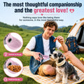 2-in-1 Portable Dog Water Bottle with Foldable Bowl | Leak-Proof Travel Pet Water Dispenser